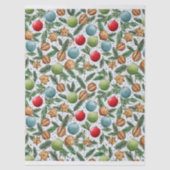 Watercolor Christmas Tissue Paper Seidenpapier (Vorderseite)