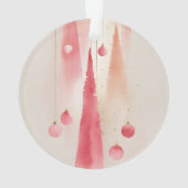 Watercolor Christmas Tree and Ornament (Rückseite)