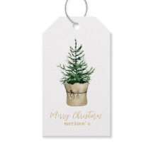 Watercolor Christmas Tree boho Stil