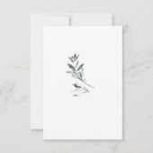 Watercolor Christmas Tree Stationery  Mitteilungskarte (Rückseite)