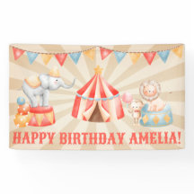 Watercolor Circus Animes Geburtstag