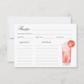 Watercolor citrus cocktail Bridal shower (Vorderseite)