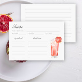 Watercolor citrus cocktail Bridal shower