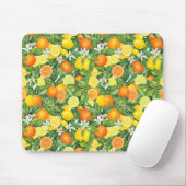 Watercolor Citrus Garden Mouse Pad Mousepad (Mit Mouse)