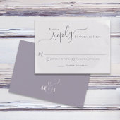 Watercolor Classic Lilac Lavender RSVP Karte