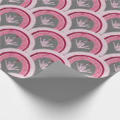 Watercolor Classic Pink Hand-drawn Geschenkpapier (Ecke)