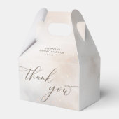 Watercolor Cloud 9 Bridal Shower Thank You Geschenkschachtel (Rückseite)