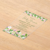 Watercolor Clover Meadow Baby Shower Acryleinladungen (Ablage )
