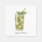 Watercolor Cocktail Serviette (Vorderseite)