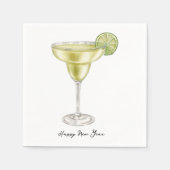 Watercolor Cocktail Serviette (Vorderseite)