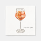 Watercolor Cocktail Serviette (Vorderseite)