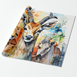 Watercolor Collage von Nature Companions Geschenkpapier