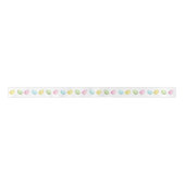 Watercolor Colorful Pastel Easter Eggs Satinband (Vorderseite)