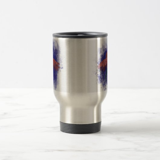 Watercolor Coneflower Reisebecher (Mittel)