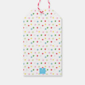 Watercolor Confetti Weihnachtsbaum Geschenkanhänger (Rückseite)