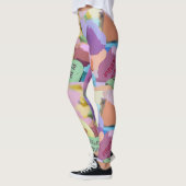 Watercolor Conversation Hearts Leggings (Links)