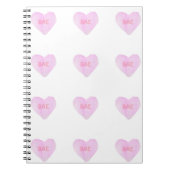 Watercolor Convo Heartz Bae Notebook Notizblock (Vorderseite)