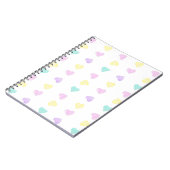 Watercolor Convo Heartz Small Pattern Notebook Notizblock (Linke Seite)