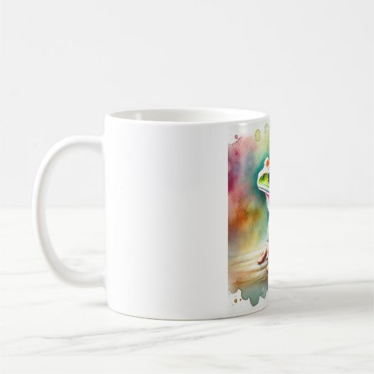 Watercolor Coqu Frog 140724AREF115 - Watercolor Kaffeetasse (Links)