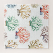 Watercolor Coral Reef Pattern Puzzle (Horizontal)