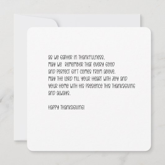 Watercolor cornucopia karte (Rückseite)