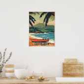 Watercolor Costa Rica Poster (Küche)