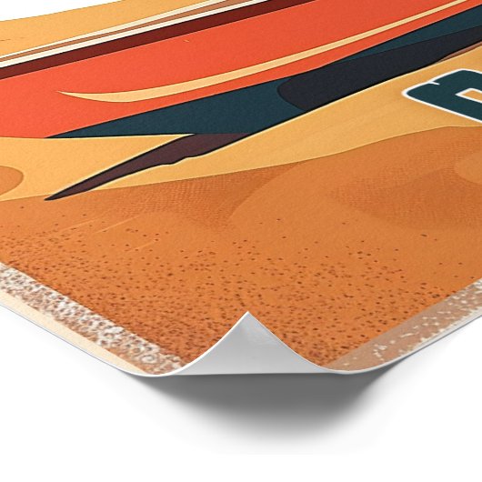 Watercolor Costa Rica Poster (Ecke)