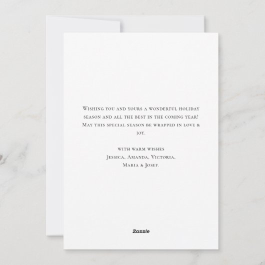 Watercolor Cosy Winter Country Weihnachten (Rückseite)