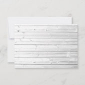 Watercolor Cotton Lavender Country Wedding RSVP Ca Karte (Rückseite)