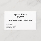 Watercolor Country Barn Scene Visitenkarte (Rückseite)