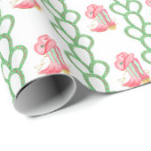 Watercolor Country Christmas Cowboy Boots Geschenkpapier (Rolleneckpunkt)