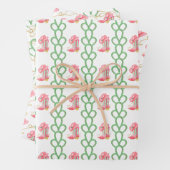 Watercolor Country Christmas Cowboy Boots Geschenkpapier Set (Beispiel)