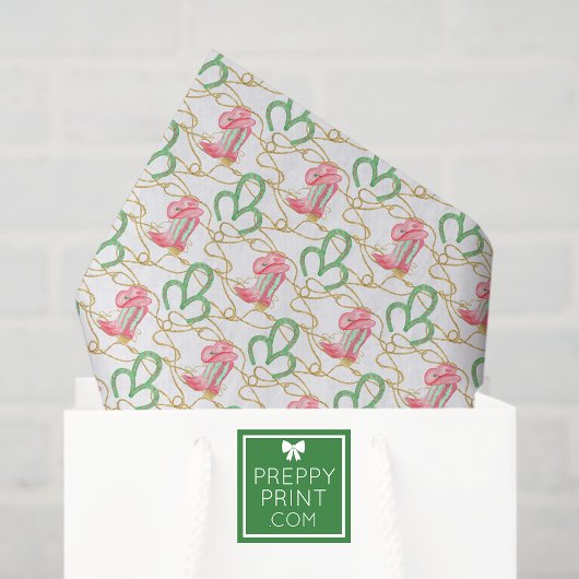 Watercolor Country Christmas Cowboy Boots Seidenpapier