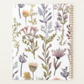 Watercolor Country Floral Planer (Rückseite)