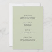 Watercolor Country Floral Wedding  Einladung (Rückseite)