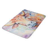 Watercolor Cow Bubbly Soft Badematte (Schrägansicht)
