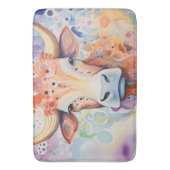 Watercolor Cow Bubbly Soft Badematte (Vorderseite Vertikal)