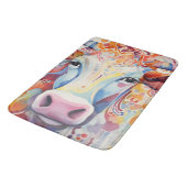 Watercolor Cow Bubbly Soft Badematte (Schrägansicht)
