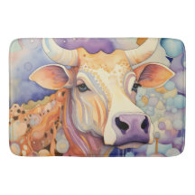 Watercolor Cow Bubbly Soft