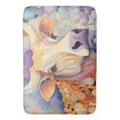 Watercolor Cow Bubbly Soft Badematte (Vorderseite Vertikal)