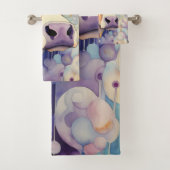 Watercolor Cow Bubbly Soft Badhandtuch Set (Insitu)