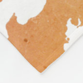 Watercolor Cow Skin Pattern Fleecedecke (Ecke)