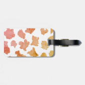 Watercolor Cow Skin Pattern Gepäckanhänger (Rückseite horizontal)