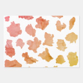 Watercolor Cow Skin Pattern Geschenkpapier Set (Vorderseite 3)