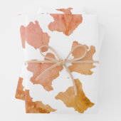 Watercolor Cow Skin Pattern Geschenkpapier Set (Beispiel)