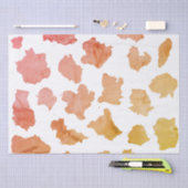 Watercolor Cow Skin Pattern Seidenpapier (Handwerk)