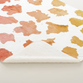 Watercolor Cow Skin Pattern Sherpadecke (3/4)