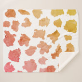 Watercolor Cow Skin Pattern Sherpadecke (Vorderseite (Horizontal))