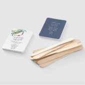 Watercolor Crab Beach Hochzeitskalender Fächer (Non-assembled)