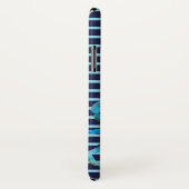 Watercolor Crab Nautical Strip Sommer Case-Mate iPhone Hülle (Hinten/Rechts)